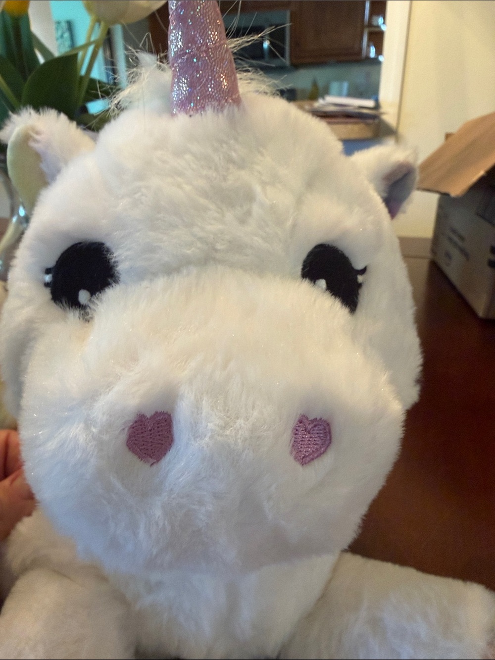 Plush White Unicorn Family Stuffed Animals Set - Soft Multicolor Accents - Picture 8 of 12
